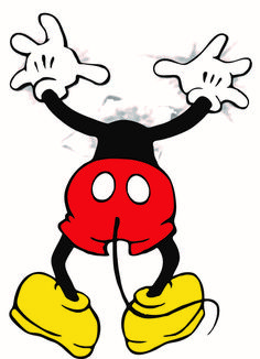 an image of mickey mouse with his hands in the air