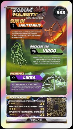 an advertisement for zodiac planets and the moon in virgo