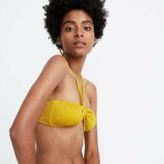 Madewell Second Wave Textured Bandeau Bikini Top Mustard Yellow Women's Xxs Second Wave Textured Bandeau Bikini Top By Madewell In Golden Meadow, A Mustard Yellow Color. Size Xxs Time Traveling In From 1990, This Striped Bandeau Bikini Top Has Light Side Boning And An Adjustable Center Tie For A Touch Of Support. Perfect For Beach And Summer Activities - A Stylish Staple For Poolside Lounging. Find Your Happy Place In The Sun! - Size Xxs - Second Wave Textured Bandeau Bikini Top - Golden Meadow, Chic Yellow Tube Top For Beach, Chic Yellow Tube Top For The Beach, Yellow Bandeau Tube Top For Beach, Yellow Bandeau Tube Top For Vacation, Yellow Bandeau Tube Top For Party, Golden Meadow, Find Your Happy Place, Find Your Happy, Striped Bathing Suit