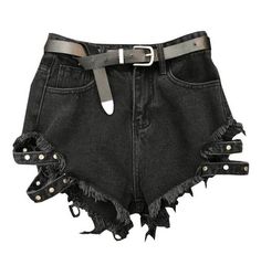 Fashion Short Women, Short Women, Women Fashion Edgy, Lady Fashion, Short Denim, High Waist Fashion, Black Women Fashion, Denim Shorts Women, Womens Clothing Stores