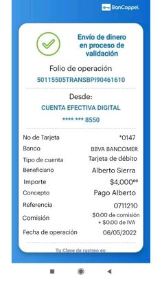 a blue and white ticket for an event with the words, in spanish on it