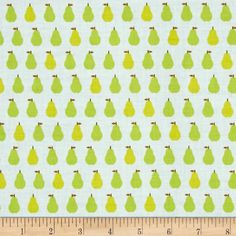 Kaufman London Calling Lawn Pears Sky from @fabricdotcom  Designed for Kaufman Fabrics, this very lightweight fabric is a finely woven, high count combed cotton lawn that is very soft and has an ultra smooth hand. It is perfect for flirty blouses, dresses, shirts, lingerie, tunics, tops and even quilting. Colors include sky blue, shades of green, and brown accents. Beech Tree, Green And Brown, Shades Of Green, Sky Blue, Lawn