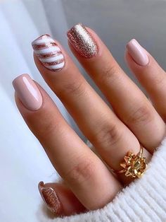 Multicolor  Collar    Uñas de Color Embellished Press Nails, Unghie Sfumate, Nails Glossy, Nails Gold, Glitter Acrylic, Stick On Nails