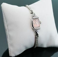 1950's Vintage Ladies Hamilton Diamond Watch by SITFineJewelry, $3500.00 Elegant Wedding Diamond Watch In Diamond White, Elegant Diamond White Wedding Watch, Wedding Jewelry With Diamond Hour Markers, Diamond White Diamond Jewelry And Watches Gift, Timeless Diamond Jewelry And Watches For Gifts, Elegant Watches With Diamond Accents For Wedding, Diamond Watch With Diamond Accents As A Gift, Diamond Watch With 17 Jewels As Gift, Elegant Wedding Jewelry And Watches With Diamond Hour Markers