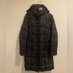 Retail $300 Removable Hood Good Condition Only Flaw Is 2 Minor Holes That Were Sticker Patched, Not Noticeable At All 100% Authentic Sticker Patches, Long Jacket, Black North Face, The North Face Jackets, North Face Jackets, North Face Jacket, North Face, The North Face, Jackets For Women