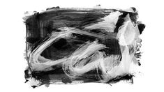 a black and white painting with the letter g on it