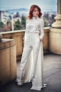 Hey, I found this really awesome Etsy listing at https://www.etsy.com/listing/693697815/flared-bootcut-trousers-white-pants Pants With Train, Dressy Pant Suits, Bootcut Trousers, Personalized Jacket, Trousers White, 70s Inspired Fashion, Women Power, Dressy Pants, Beautiful Suit