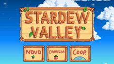 #stardewvalleygame Valley Logo, Valley Game, Winter Music, Game Gui, Harvest Moon, Stardew Valley, Lets Play, Coop, Animal Crossing