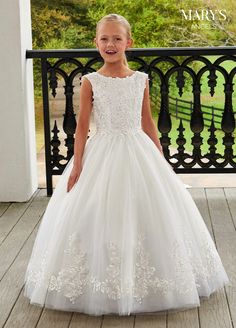 Beading Applique, Flowergirl Dress, Tulle Applique, Cap Sleeve Gown, Flower Girl Wedding