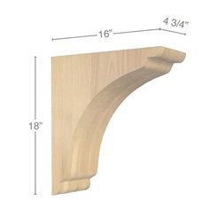 Shaker Rangehood Corbel, 4 3/4w x 18h x 16d Carved Corbels White River Hardwoods Kitchen Corbels, Corbels Ideas, Millwork Details, White River, Range Hoods, Kitchen Cabinetry, Pitcairn Islands, Wood Species, Architecture Details