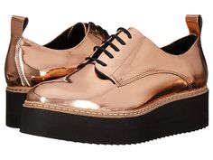 Shellys London Teivis Platform Oxford Women Shoes Casual, Rose Gold Accessories, Oxford Platform, Women Platform Shoes, Fly London, Derby Shoes, Shoes Casual, Platform Pumps, Metallic Leather