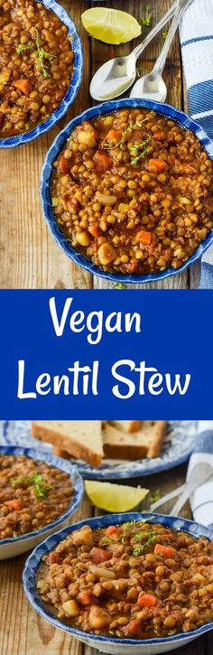 vegan lentil stew is an easy and delicious side dish