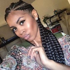 Cornrow Styles, Ghana Braids, Pelo Afro, Cornrow, Cornrow Hairstyles, African Braids Hairstyles