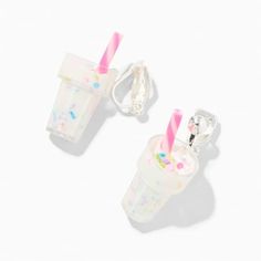 What's more fun than a delicious milkshake topped with rainbow sprinkles? These fun clip on earrings, that let you rock the pierced look without having pierced ears! Finish: Silver-tone Drop: 0.75" Closure: Clip on Material: Plastic Size: one size.  Gender: female.  Age Group: kids. Fun Clip, Oc Creator, Patriotic Earrings, Peach Earrings, Attic Conversion, Diamond Shape Earrings, April Birthstone Jewelry, Tiny Hoop Earrings, Rainbow Gemstones