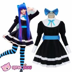 Suggested by Genevieve Stanley on MTB14 (dress) Black Maid Dress, Panty Stocking, Madison Style, Dress Kawaii, Dark Academia Clothes, Academia Clothes, Custom Costumes, Kawaii Cosplay, Maid Dress