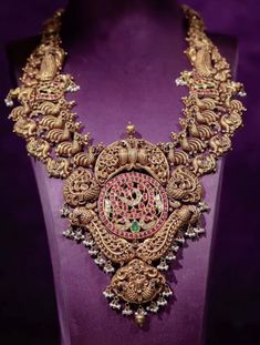 Wardrobe Interior, Long Haram, Beautiful Gold Necklaces, Antique Bridal Jewelry, Jewellery Indian