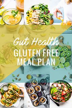 Healthy Dinners For Gut Health, Gluten Free Gut Healing Recipes, 7 Day Gut Health Meal Plan, Healing Your Gut Meal Plan, Low Fodmap Gut Healing Recipes, Free Healthy Meal Plans, Healthy Gut Diet, Prebiotic Foods, Ketogenic Meal Plan