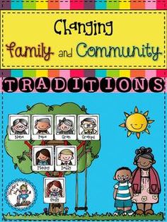 a family and community poster with the words,'family and community traditionss '