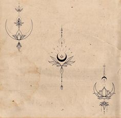 an old paper with some designs on it