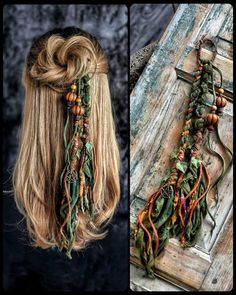 Estilo Hippy, Viking Hair, Estilo Hippie, Mode Boho, Skirt Maxi, Hair Wraps, Boho Hairstyles, Hair Dos, Diy Hairstyles