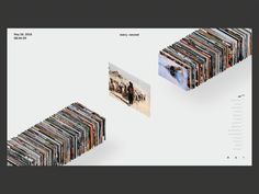 a large number of records stacked on top of each other