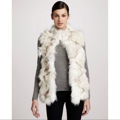 Jocelyn Fox Fur Vest Size S Very Good Condition 100% Fox Fur Fox Fur Vest, Fur Vest, Fox Fur, Color White, Fox, Jackets For Women, Jackets & Coats, Women Shopping, White