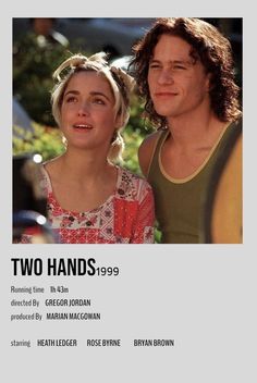 two hands 1994 movie poster with actors