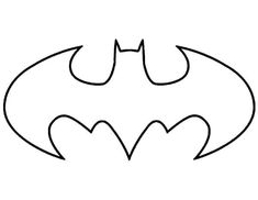 the batman symbol is shown in black and white, it appears to be drawn on paper