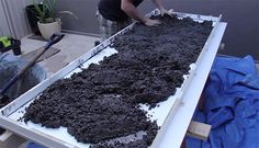 How To Make Your Own Concrete Countertop - Everybody wants a gorgeous kitchen, but spending $50,000 to remodel is not an option for many people in the current economic climate Concrete Counter Top, Making Furniture, Concrete Countertop, Concrete Counter, New Countertops, Modern Rustic Homes, Concrete Table, Gorgeous Kitchens, Furniture Makeovers