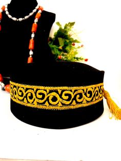 Neatly designed with fine embroidery thread.Made to last forever Fine Embroidery, Walking Canes, Creating A Brand, Embroidery Thread, New Outfits, Headpiece, Primary Colors, Hats For Men, Happy Shopping