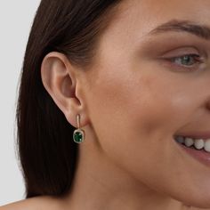 Give the gift of elegant color this season with our stunning Evergreen Crystal Earrings. The perfect gift for those who love to sparkle and shine. Elegant Color, Small Earrings Studs, Jewelry Ring Box, Sparkle And Shine, Gold Crystal, Premium Gift, Stylish Jewelry, Hoop Ring, Bling Bling