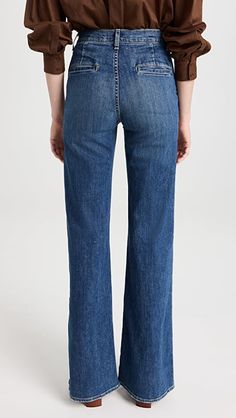 Nili Lotan Anna Jeans | SHOPBOP Medium Wash Flare Jeans With Seam Detailing, Mid-rise Jeans With Seam Detailing In Medium Wash, Spring Medium Wash Flare Jeans With Seam Detailing, Denim Jeans With Frayed Hem, Mid-rise Straight Fit Flare Jeans With Pockets, Mid-rise Flare Jeans With Seam Detailing For Spring, Spring Mid-rise Flare Jeans With Seam Detailing, Mid-rise Denim Flare Jeans With Seam Detailing, Fitted Flare Jeans With Frayed Hem In Rigid Denim