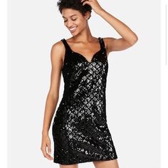 Brand New With Tags Womens Express Diamond Sequin Sheath Dress Black Xsmall Xs Sparkle Shiny New Casual Fitted Mini Dress With Sequins, Casual Sheath Sleeveless Dress For Party, Casual Sleeveless Sheath Dress For Party, Chic Sleeveless Sequin Bodycon Dress, Sequin V-neck Sleeveless Dress For Night Out, V-neck Sleeveless Sequined Dress For Night Out, Fitted Sequin Sleeveless Dress For Night Out, Sleeveless Casual Mini Dress For Party Season, Casual Sleeveless Mini Dress For Party Season