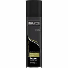 The perfect finish to any hairstyle, TRESemmé Tres Two Extra Hold Hairspray achieves maximum hold with extra flyaway control. Maximum hold Alcohol-free hair mousse formula will not leave hair feeling tacky or flat Uses locking polymers, making it a humidity-resistant hair spray that tames flyaways and holds your hairstyle all day Directions: Spray section by section, 10-12 inches away from hair. For stronger hold, layer more spray exactly where you want more control (For the ultimate body fullne Anti Humidity Hair Products, Tresemme Hairspray, Humidity Hair, Anti Frizz Spray, Anti Frizz Hair, Heat Protectant Hair, Hair Control, Hair Mousse, Hair Flip