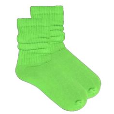 Lime Green Slouch Socks (Adult Medium - Women's Shoe Sizes 5-10) Scrunch Socks, Authentic Italian Pizza, Dr Wardrobe, Ruffle Socks, Ruffled Socks, Slouch Socks, Green Socks, Neon Outfits, Italian Pizza