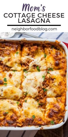 a casserole dish filled with meat and cheese