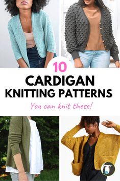 10 cardigan knitting patterns you can knit these