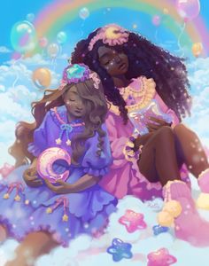 By Katie Goldberg on ArtStation Black Artwork, Black Love Art, Black Art Pictures, Color Studies, Kawaii Art, Girl Drawing, Cartoon Art Styles, Black Art, Anime Character Design