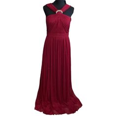 Beautiful Candy Apple Red Halter Gown. No Flaws Holiday Embellished Maxi Dress For Prom, Elegant Floor-length Evening Dress For Christmas, Floor-length Evening Dress For Christmas, Formal Floor-length Christmas Evening Dress, Christmas Formal Floor-length Evening Dress, Christmas Evening Dress Floor-length, Christmas Evening Floor-length Dress, Christmas Evening Floor-length Gown, Red Festive Maxi Dress For Prom