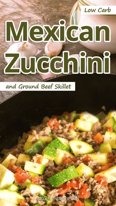 the book mexican zucchini and ground beef skillet by low carb cookbooks