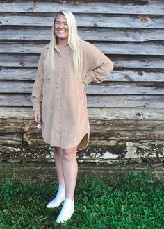 Easel Button Down Corduroy Dress Fall Button-up Dresses With Snap Buttons, Fall Corduroy Dresses With Button Closure, Spring Corduroy Dress With Buttons, Corduroy Button-up Dress With Button Closure, Corduroy Dress, Button Downs, Clothes