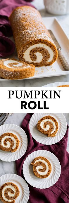 this pumpkin roll is so easy to make and looks delicious