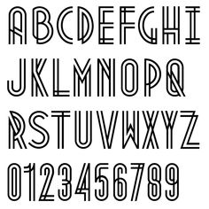 Headline Heads Up - No. 13 « SpareType Line Font Design, Letras Cool, Chalk Typography, Alfabet Font, Art Deco Font, Deco Font, Journal Fonts, Writing Fonts, Typography Alphabet