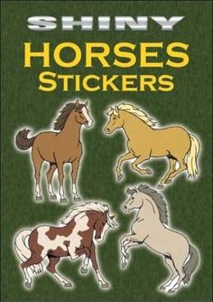 an image of horses stickers on the back of a book cover for children's books