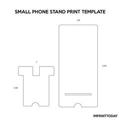 an image of a smart phone stand print template