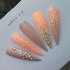 Nagel Stamping, Nails Pastel, Peach Nails, Nail Trend, Orange Neon, Pastel Orange, Morgan Taylor, Orange Light, Orange Nails