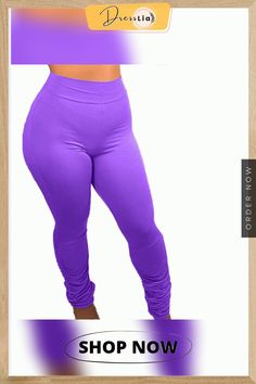 Autumn Sweatpants Women Joggers Stacked Leg Pants Stretch High Waist Harem Pants, Stretch High-waisted Harem Pants, Trendy Solid Color High Stretch Bottoms, Stretch Solid Color Straight Leg Harem Pants, Spring High Stretch Trousers, Spring High-stretch Trousers, High Stretch Spring Trousers, High Waist High Stretch Casual Pants, Casual High Stretch High Waist Pants