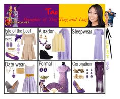 a collage of different types of clothing and accessories for women in purple, yellow and white