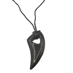 Mens Black Gothic Wolf Tooth Corded Necklace 24" Pendant: 2.1"(5.4cm)*0.94"(2.4cm) Corded Necklace, Wolf Tooth, Wolf Teeth, Jewelry Mens, Cord Necklace, Womens Jewelry Necklace, Jewelry Necklaces, Women Jewelry, Necklaces