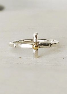 #jewelry #rings #crossring #14k #momandpom #handmadejewellery #etsy #etsyshop Adjustable Gold Cross Ring, Adjustable Cross Gold Ring, Adjustable Cross Shaped Gold Rings, Gold Cross Rings In Sterling Silver, Gold Sterling Silver Cross Ring, 15 Rings, Metal Cross, Cross Ring, Handcrafted Rings